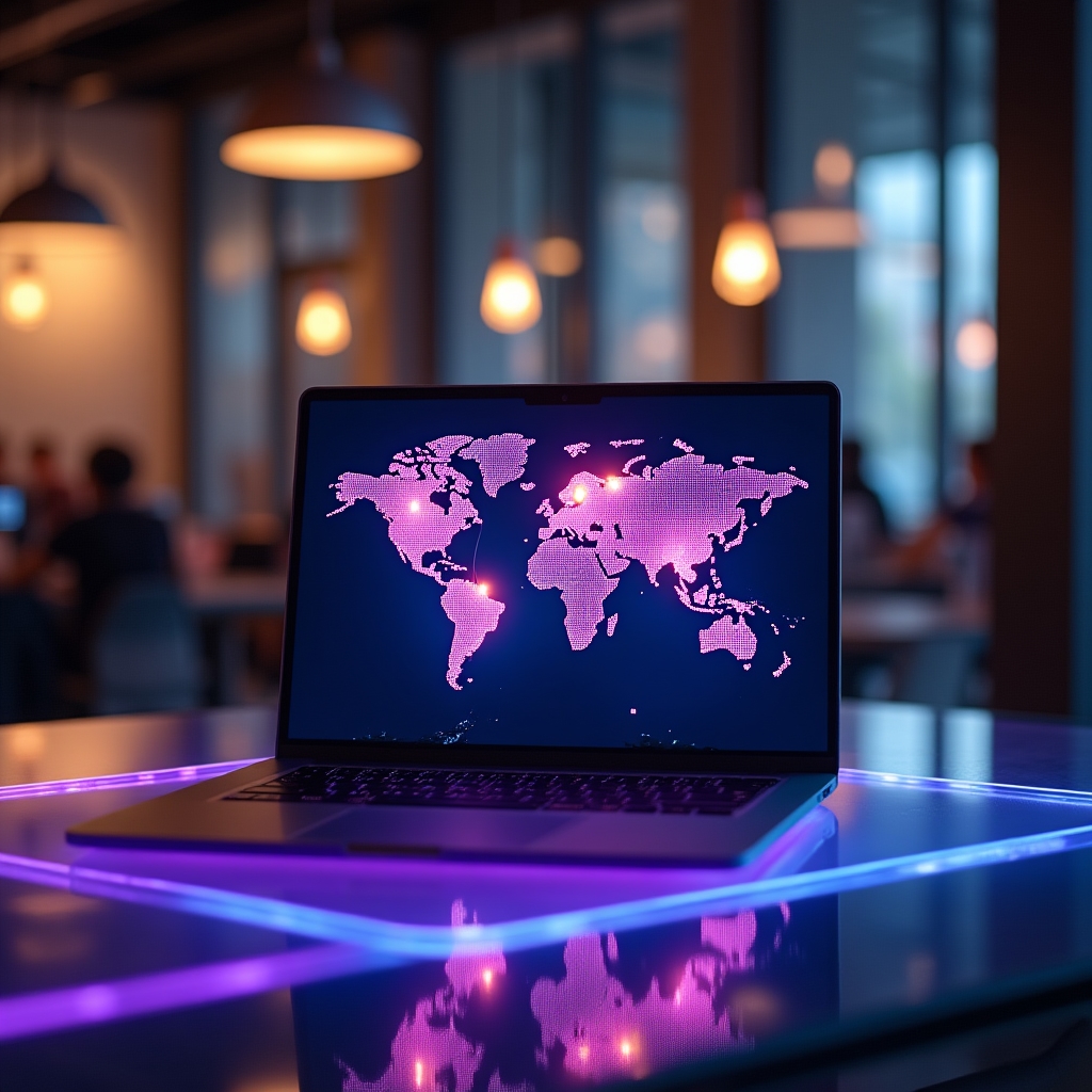 Interactive coworking map of Argentina showing spaces across Buenos Aires and other cities